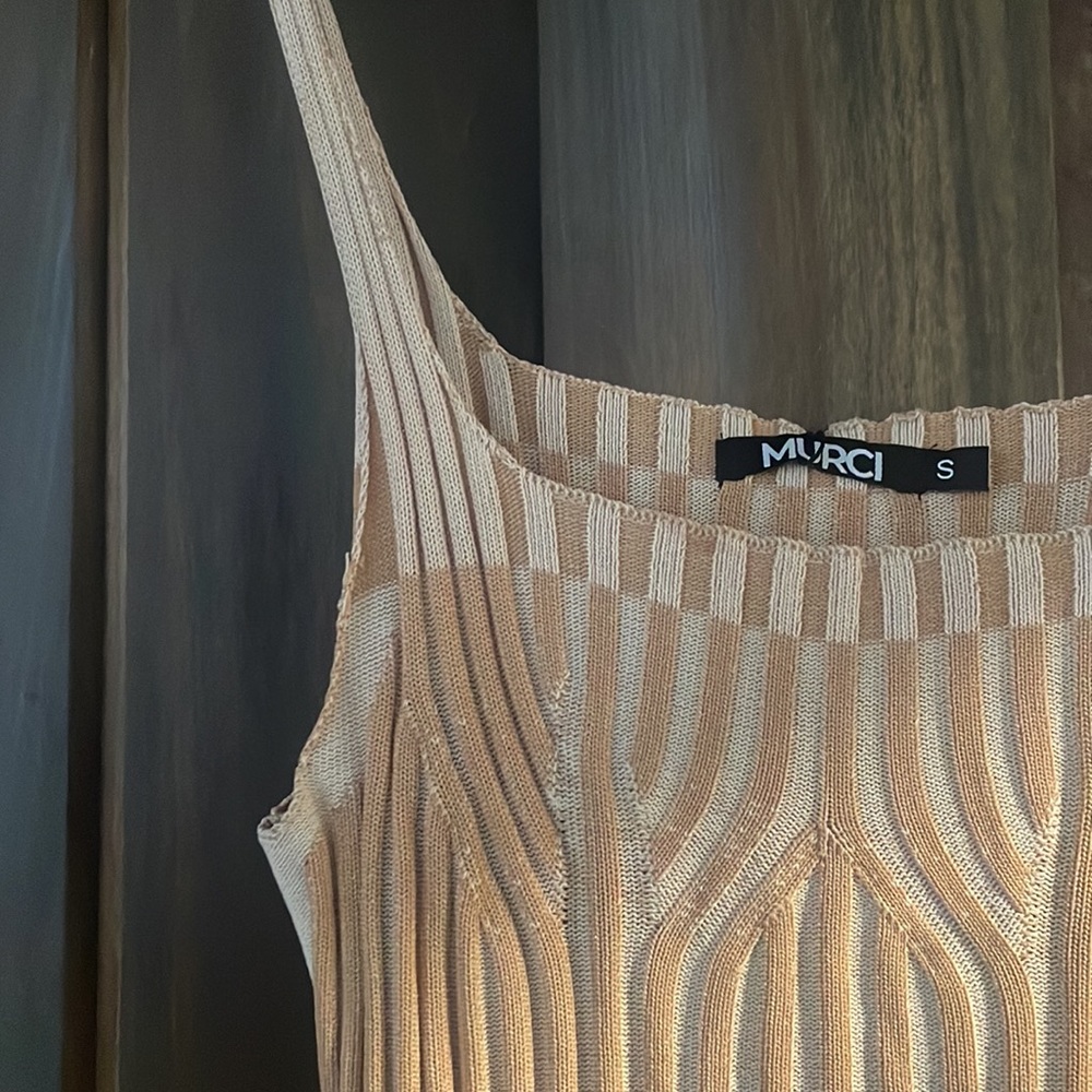 BODY CONTOUR KNITTED MAXI IN AFTERGLOW - Picture 3 of 6